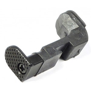 Black Racing Style Mag Release Catch with adjustment plate